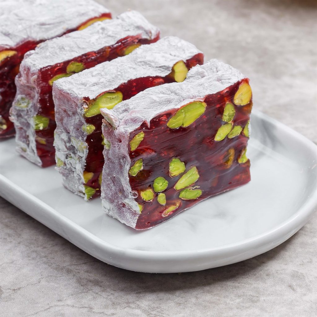 Crocan Turkish Delight With Pomegranate Pistachio Hafiz Mustafa