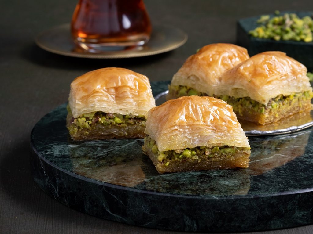 Karakoy Gulluoglu, Baklava with Pistachio - Grand Bazaar in Turkey